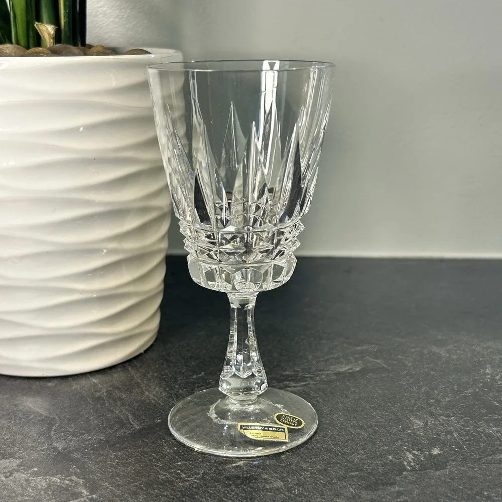 NEW Vintage Villeroy & Boch VBC11 Crystal‎ Claret Wine Glass 5 3/8